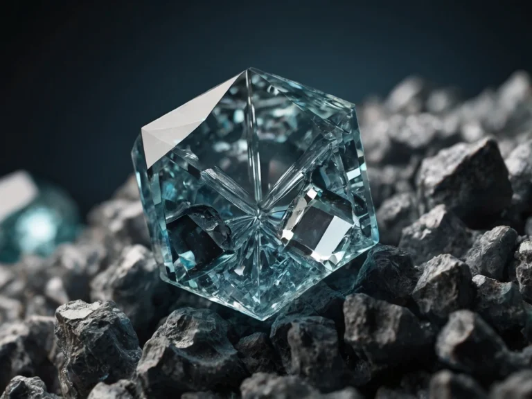 Гексагональная кристаллическая структура лонсдейлита — углеродного минерала, твёрже алмаза