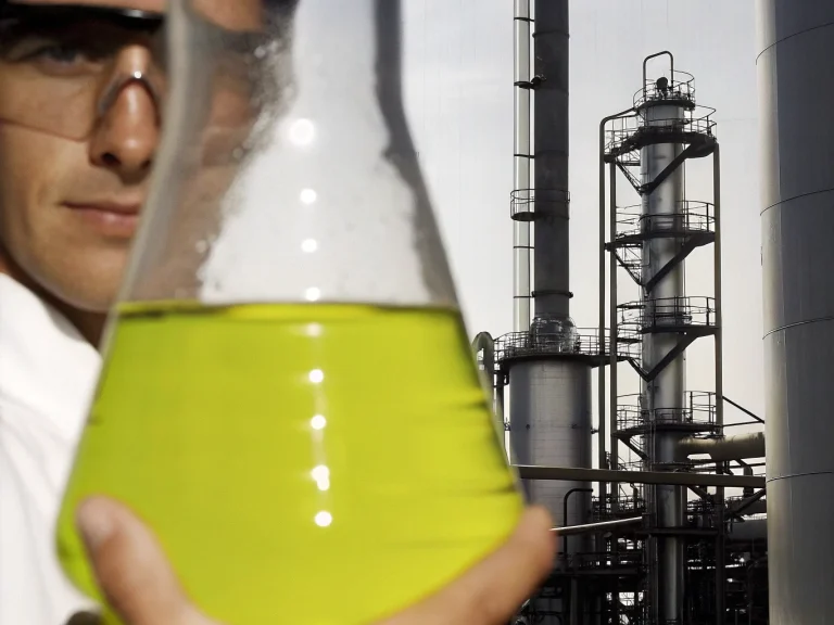 имик анализирует растворитель в условиях нефтеперерабатывающего производства