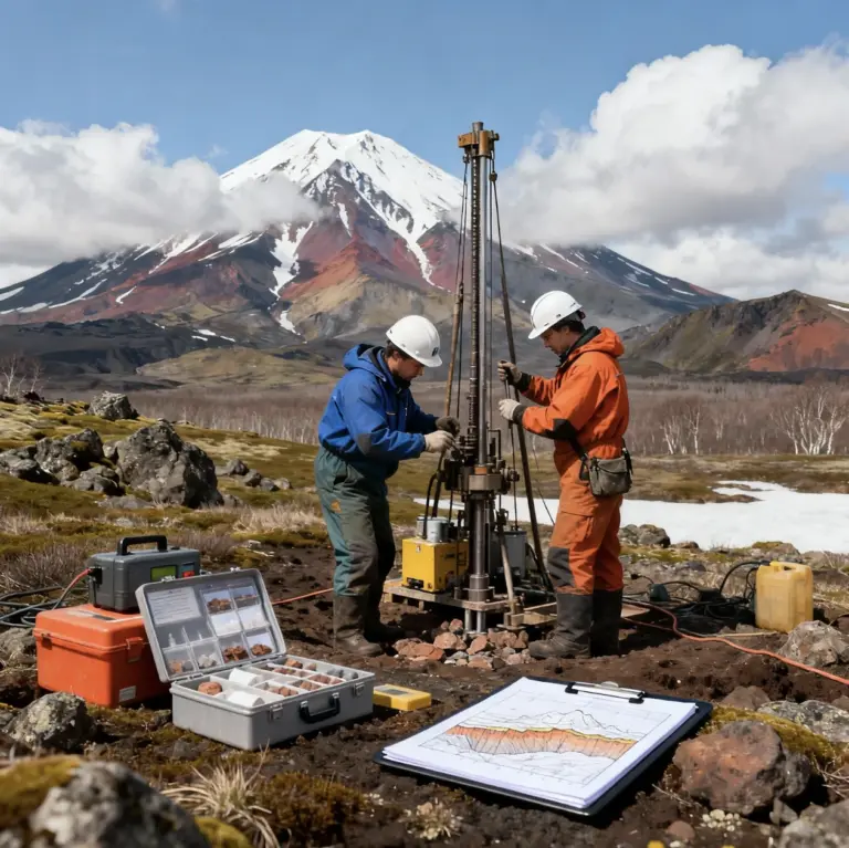 Геологоразведка месторождения Кедровое, полевые работы Кампоиска на Камчатке, поиск золота и серебра