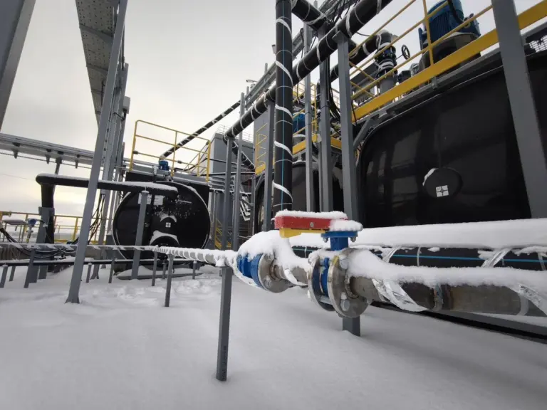 Мобильная сорбционная установка для добычи урана на Далматовском месторождении методом ионного обмена