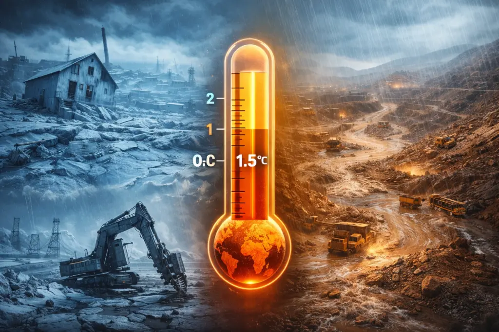 Последствия глобального потепления для добычи полезных ископаемых: как климатические изменения влияют на инфраструктуру, безопасность и устойчивость горнодобывающей отрасли